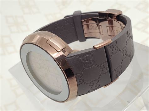 gucci men's rubber watch|gucci watch rubber strap replacement.